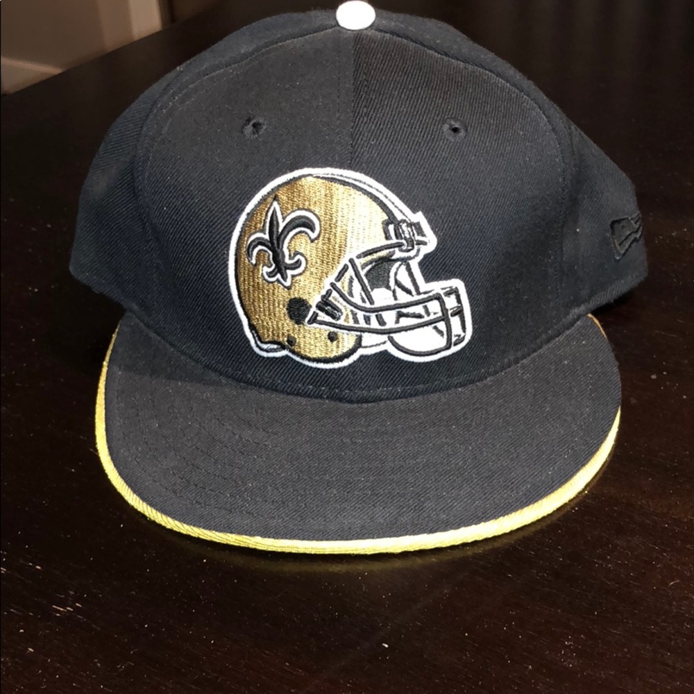 New Era New Orleans Saints Fitted Hat Size 7 3/8